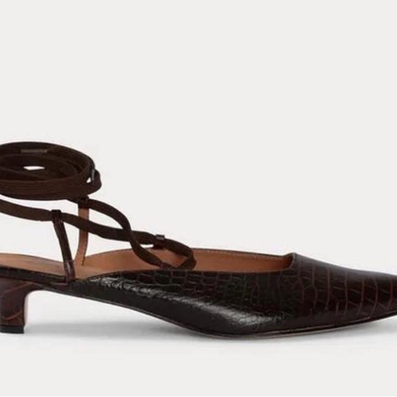 Rachel Comey kitten heel croc lace up - Picture 5 of 9